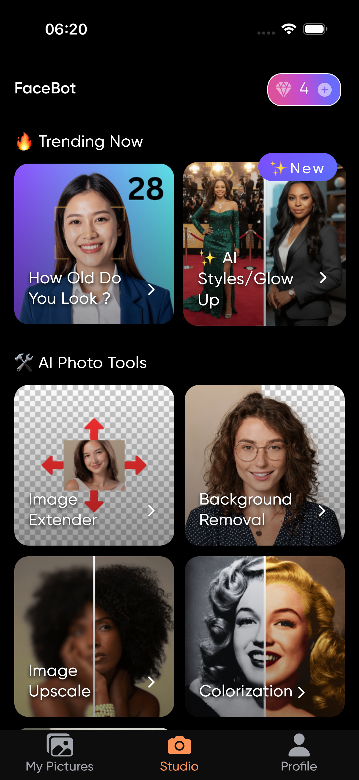Viral AI content for TikTok and Reels made with FaceBot